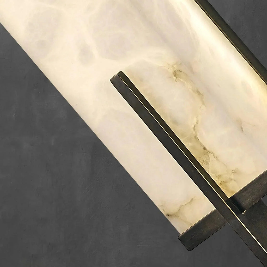 Deneloria Alabaster Wall Light-Moonnatur