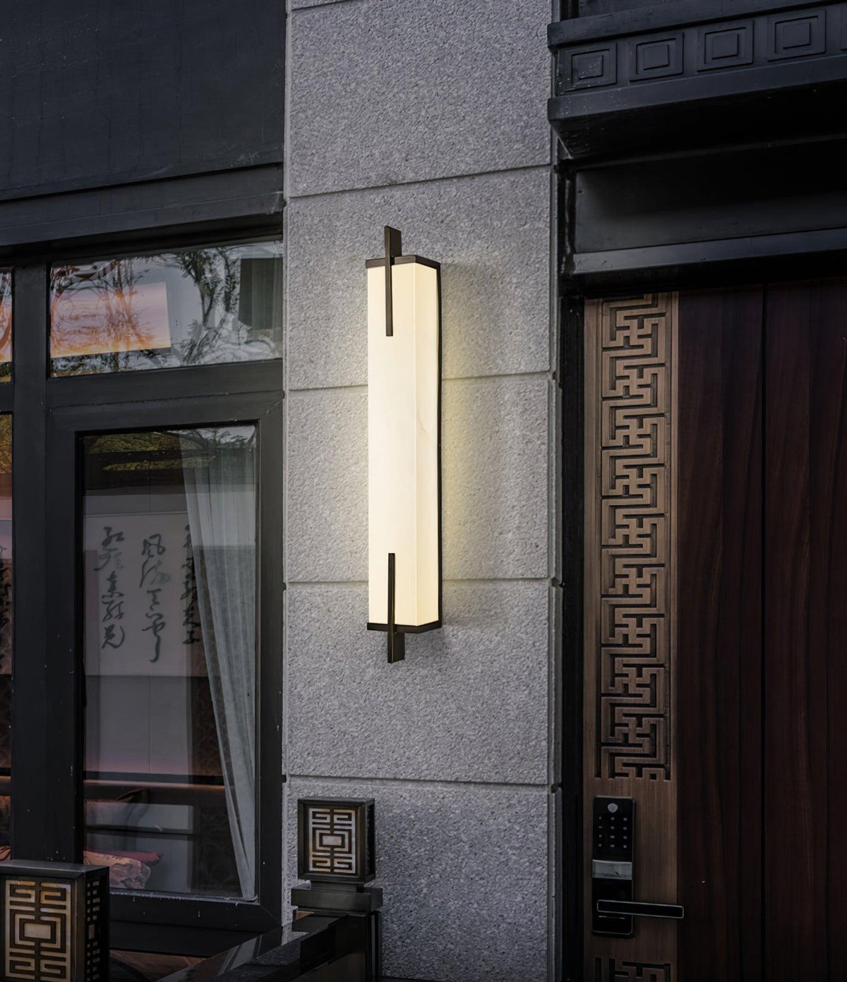 Farnelenelle Alabaster Wall Light-Moonnatur