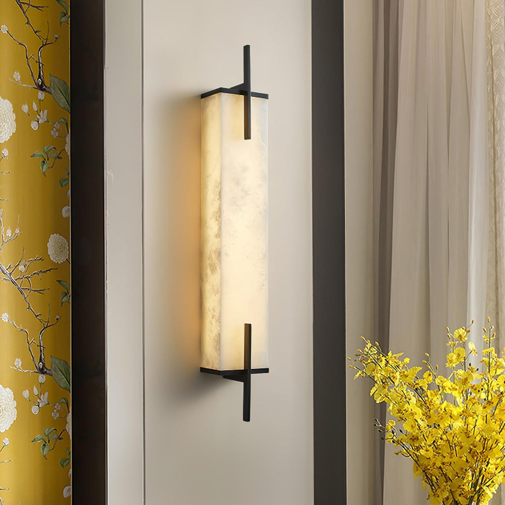 Farnelenelle Alabaster Wall Light-Moonnatur
