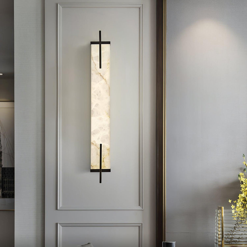 Farnelenelle Alabaster Wall Light-Moonnatur