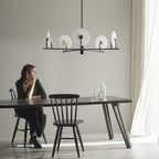 Whitenfern Alabaster Chandelier-Moonnatur