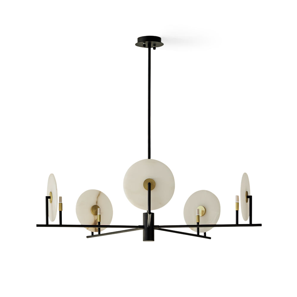 Whitenfern Alabaster Chandelier-Moonnatur