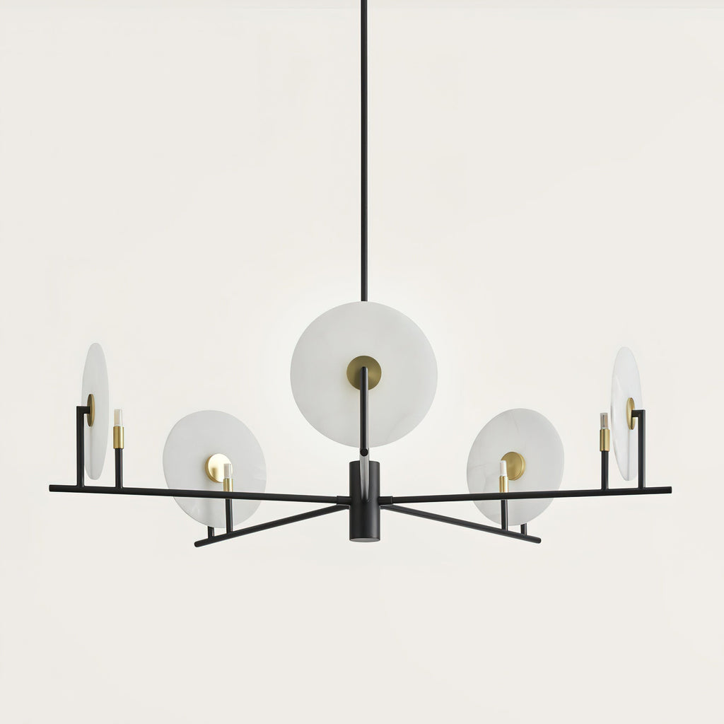 Whitenfern Alabaster Chandelier-Moonnatur