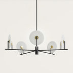 Whitenfern Alabaster Chandelier-Moonnatur