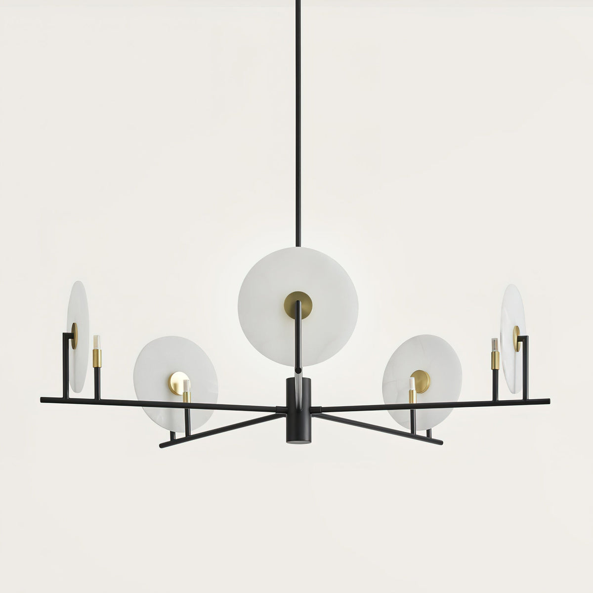 Whitenfern Alabaster Chandelier-Moonnatur