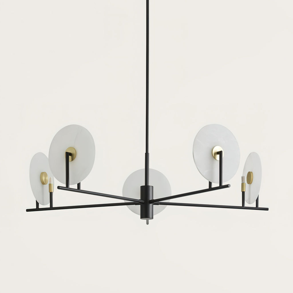 Whitenfern Alabaster Chandelier-Moonnatur