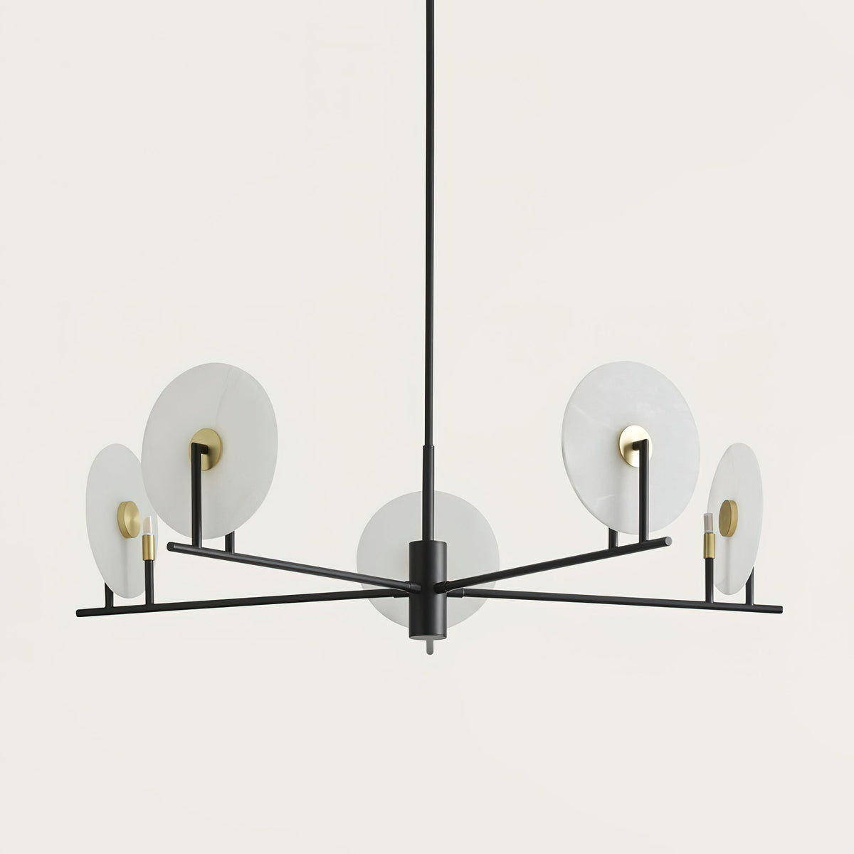 Whitenfern Alabaster Chandelier-Moonnatur