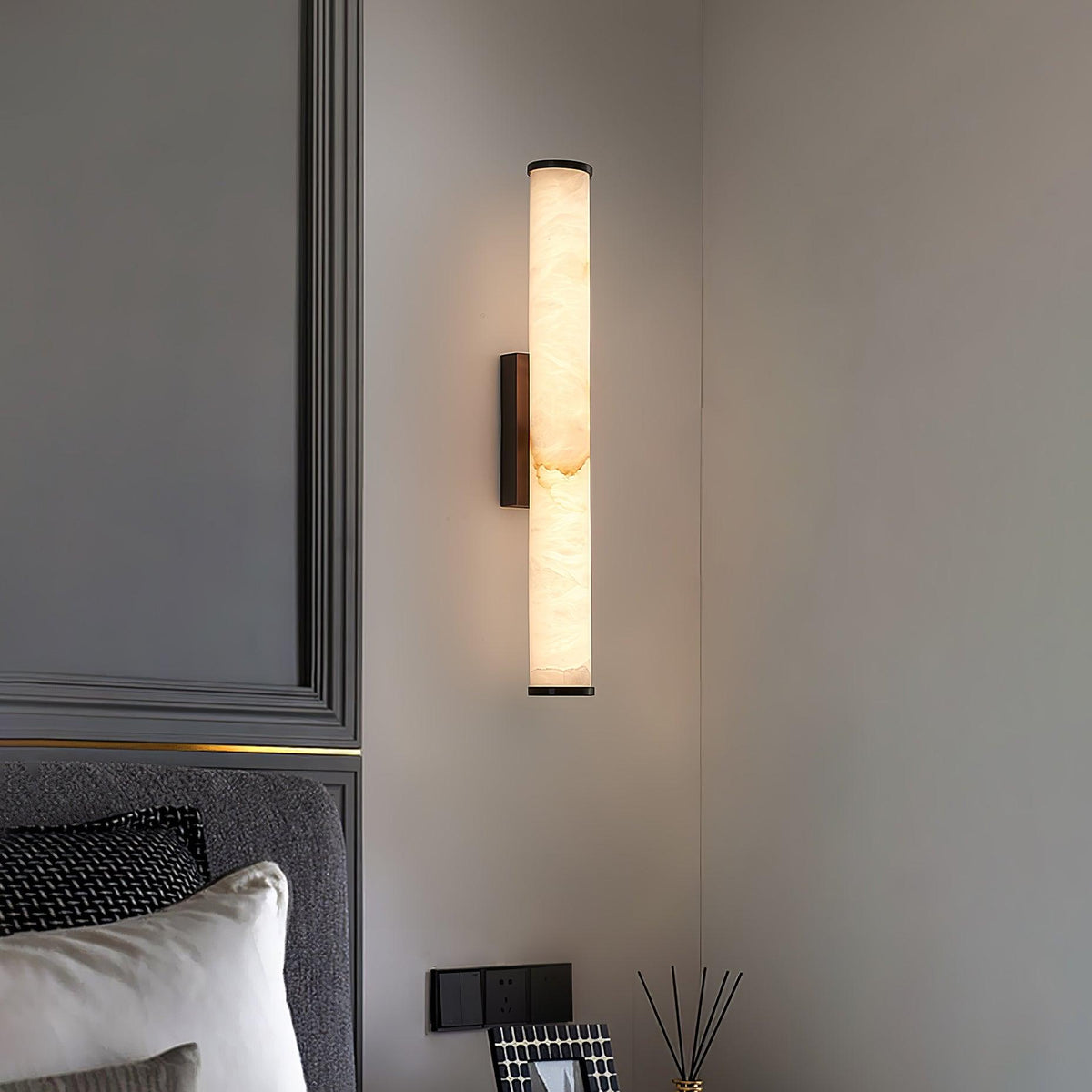 Faldenelis Alabaster Wall Light-Moonnatur