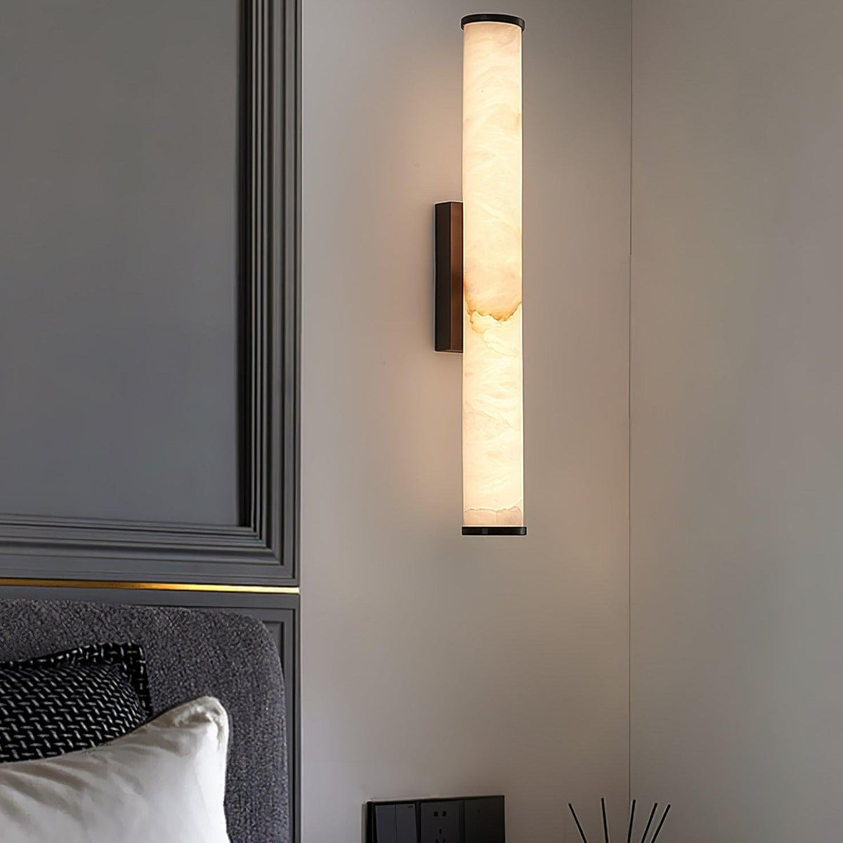 Faldenelis Alabaster Wall Light-Moonnatur