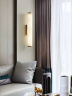 Baldenden Alabaster Wall Light-Moonnatur