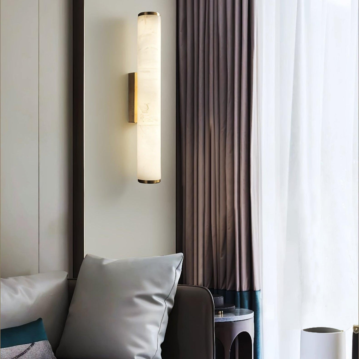 Lovenelyn Alabaster Wall Light-Moonnatur