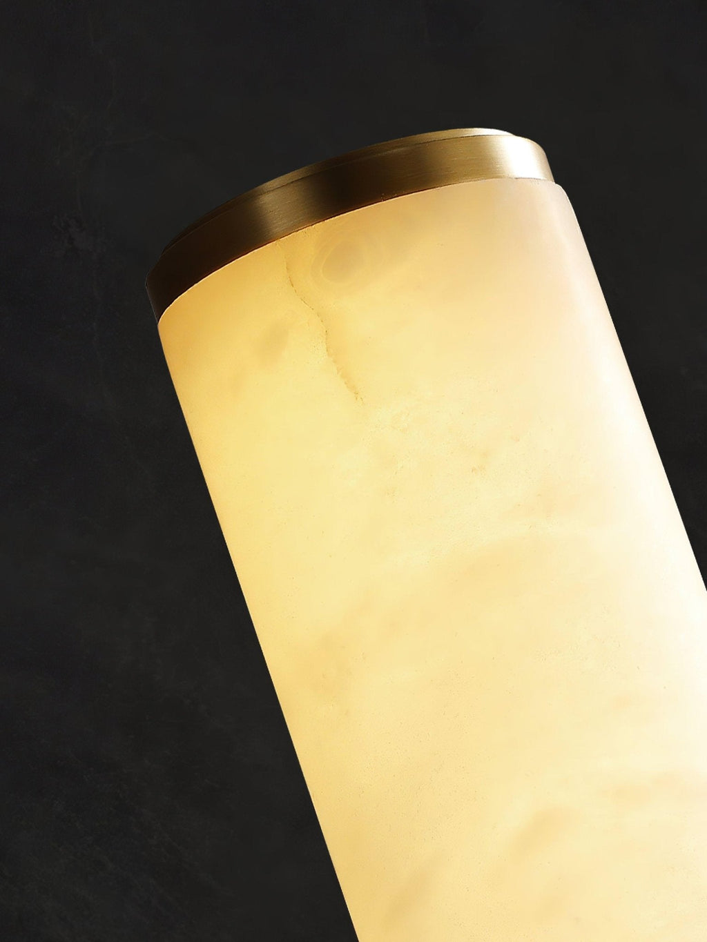 Baldenden Alabaster Wall Light-Moonnatur