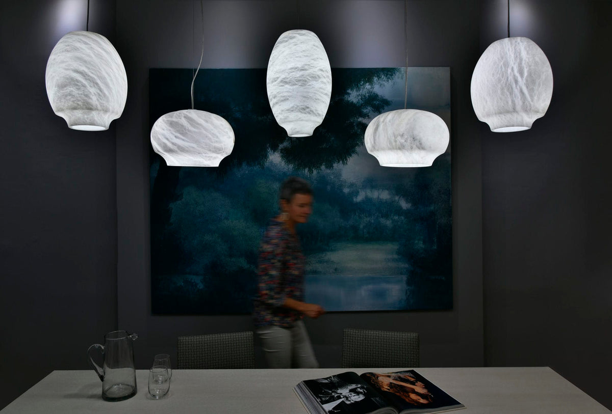 Avrendale Alabaster Pendant Light-Moonnatur