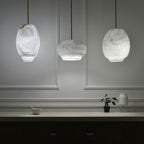 Avrendale Alabaster Pendant Light-Moonnatur