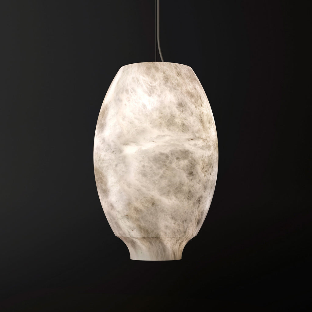 Avrendale Alabaster Pendant Light-Moonnatur