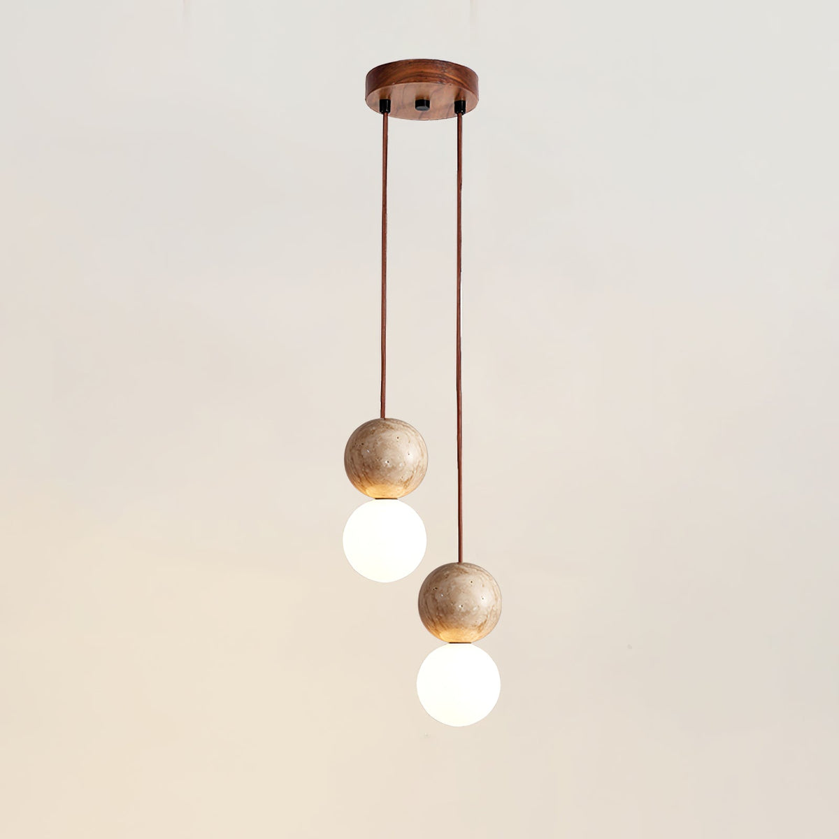 Yardenholm Travertine Pendant Light-Moonnatur