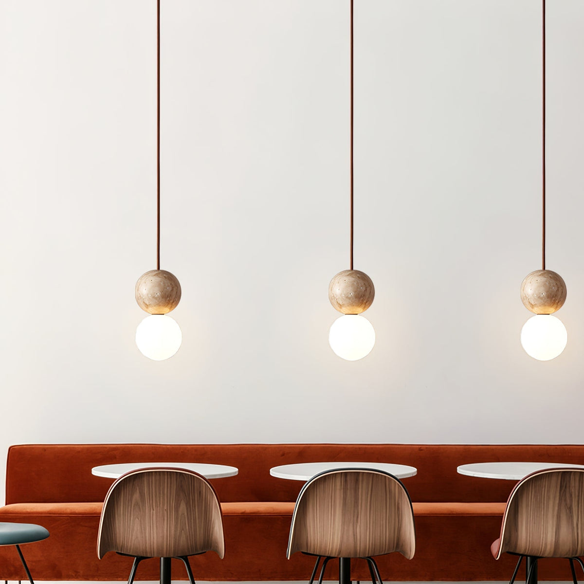 Yardenholm Travertine Pendant Light-Moonnatur
