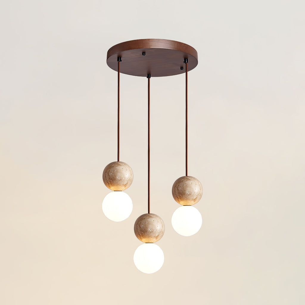 Yardenholm Travertine Pendant Light-Moonnatur