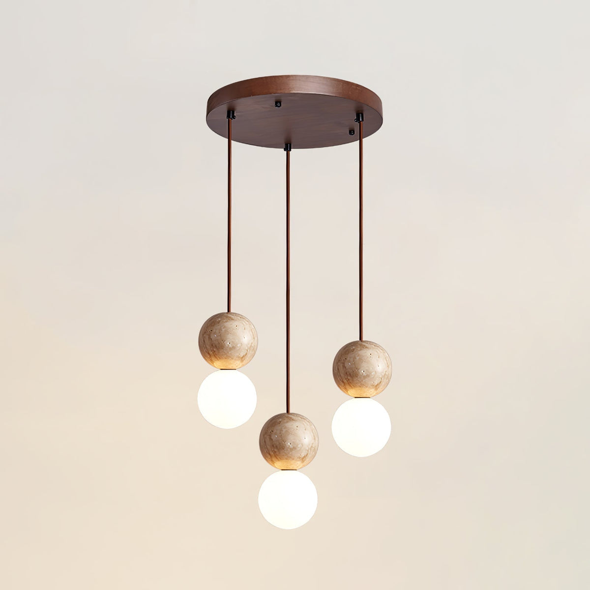Yardenholm Travertine Pendant Light-Moonnatur