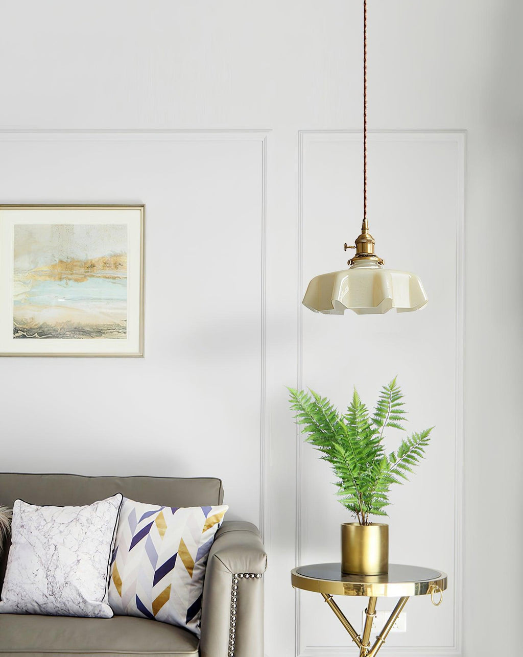 Darrowiel Glass Pendant Light-Moonnatur