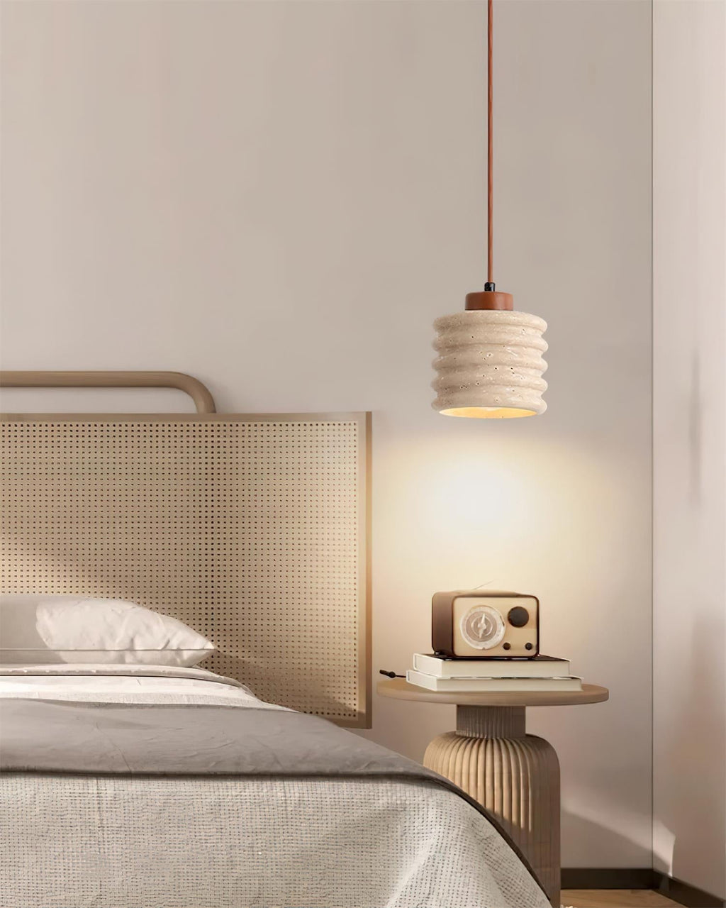 Yardenrose Travertine Pendant Light-Moonnatur