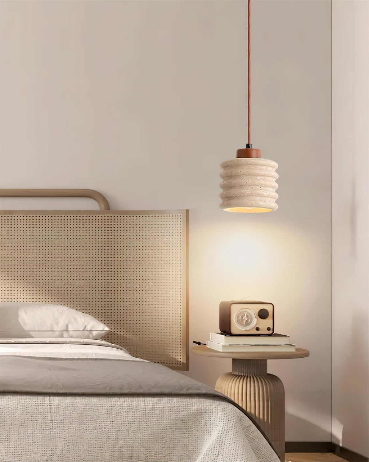 Yardenrose Travertine Pendant Light-Moonnatur