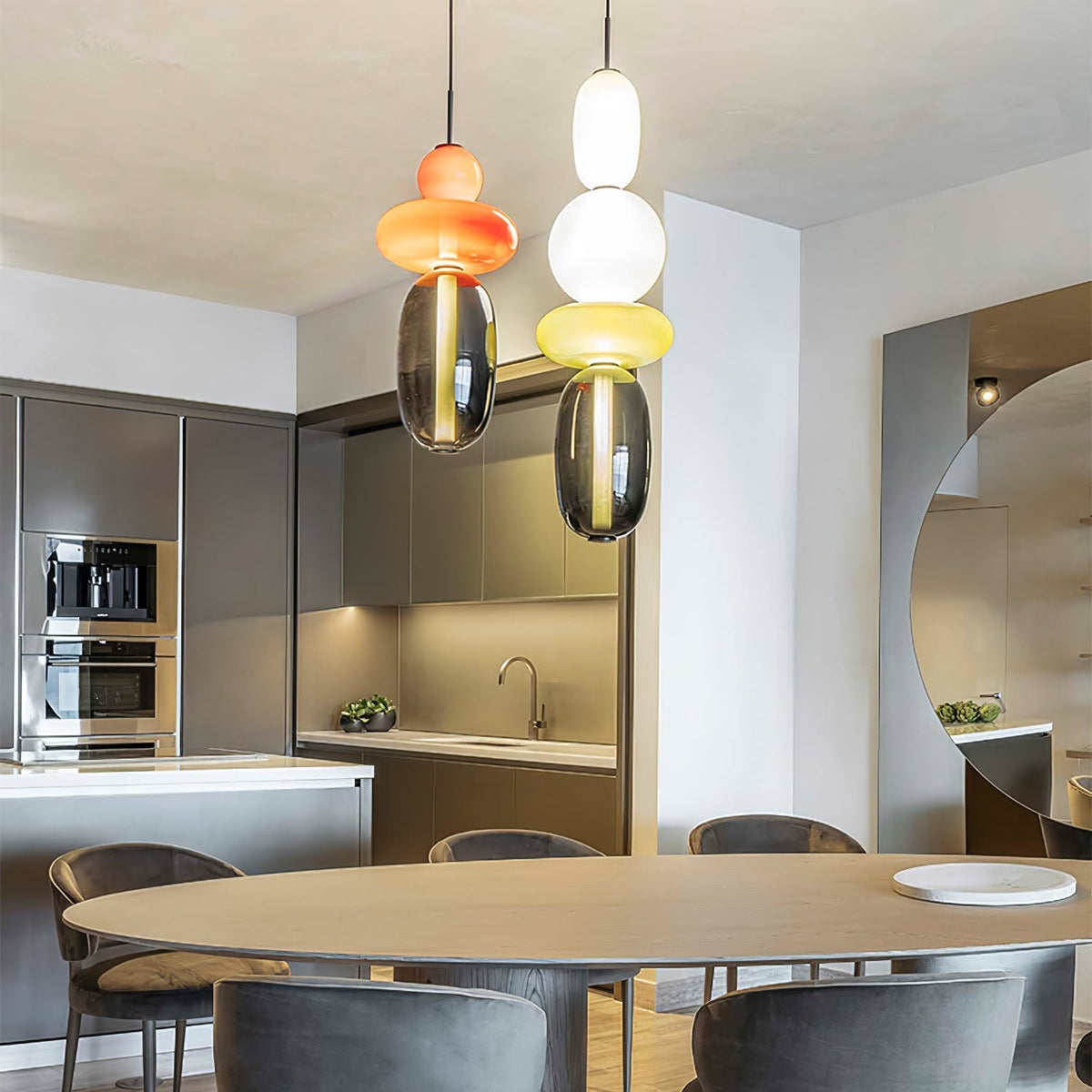 Hresalia Glass Pendant Light-Moonnatur
