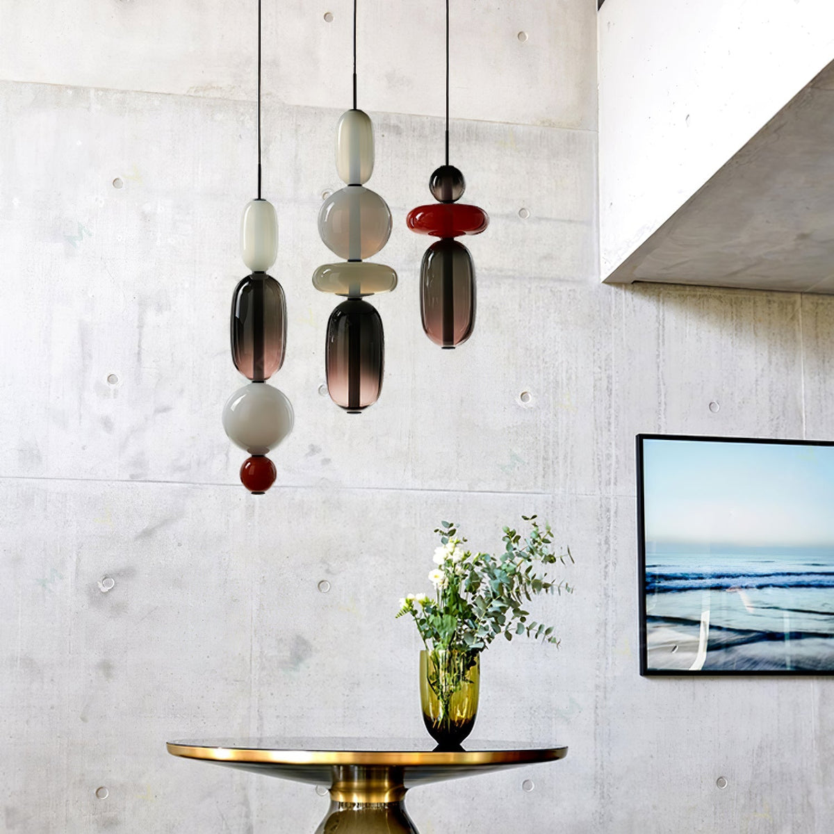 Hresalia Glass Pendant Light-Moonnatur