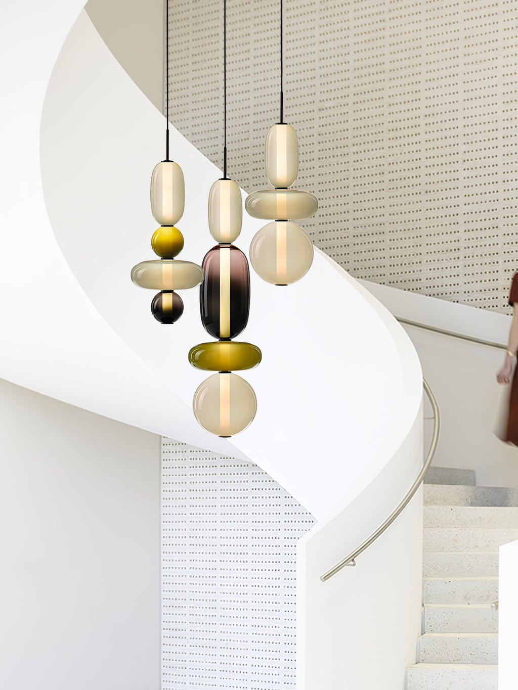 Hresalia Glass Pendant Light-Moonnatur