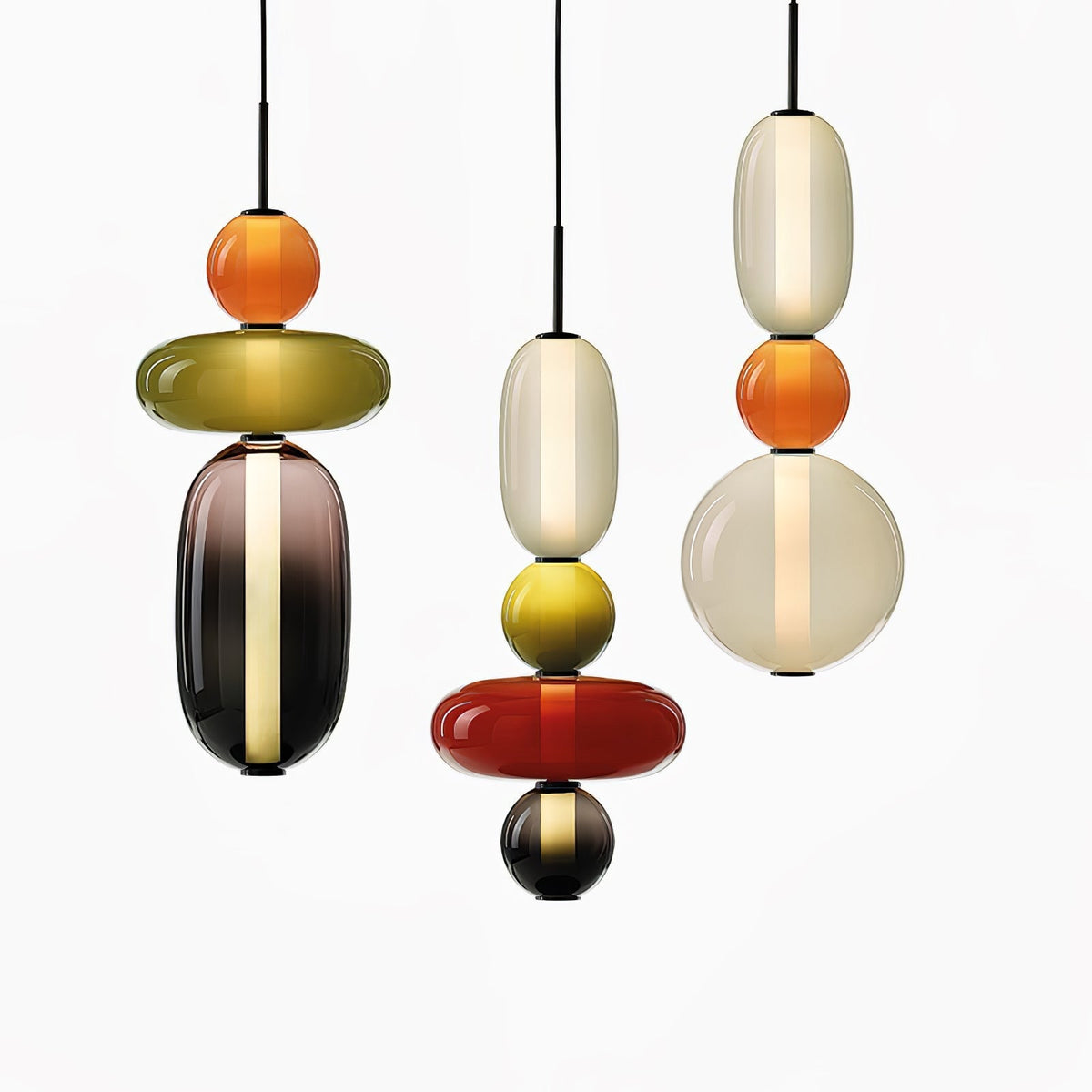 Hresalia Glass Pendant Light-Moonnatur