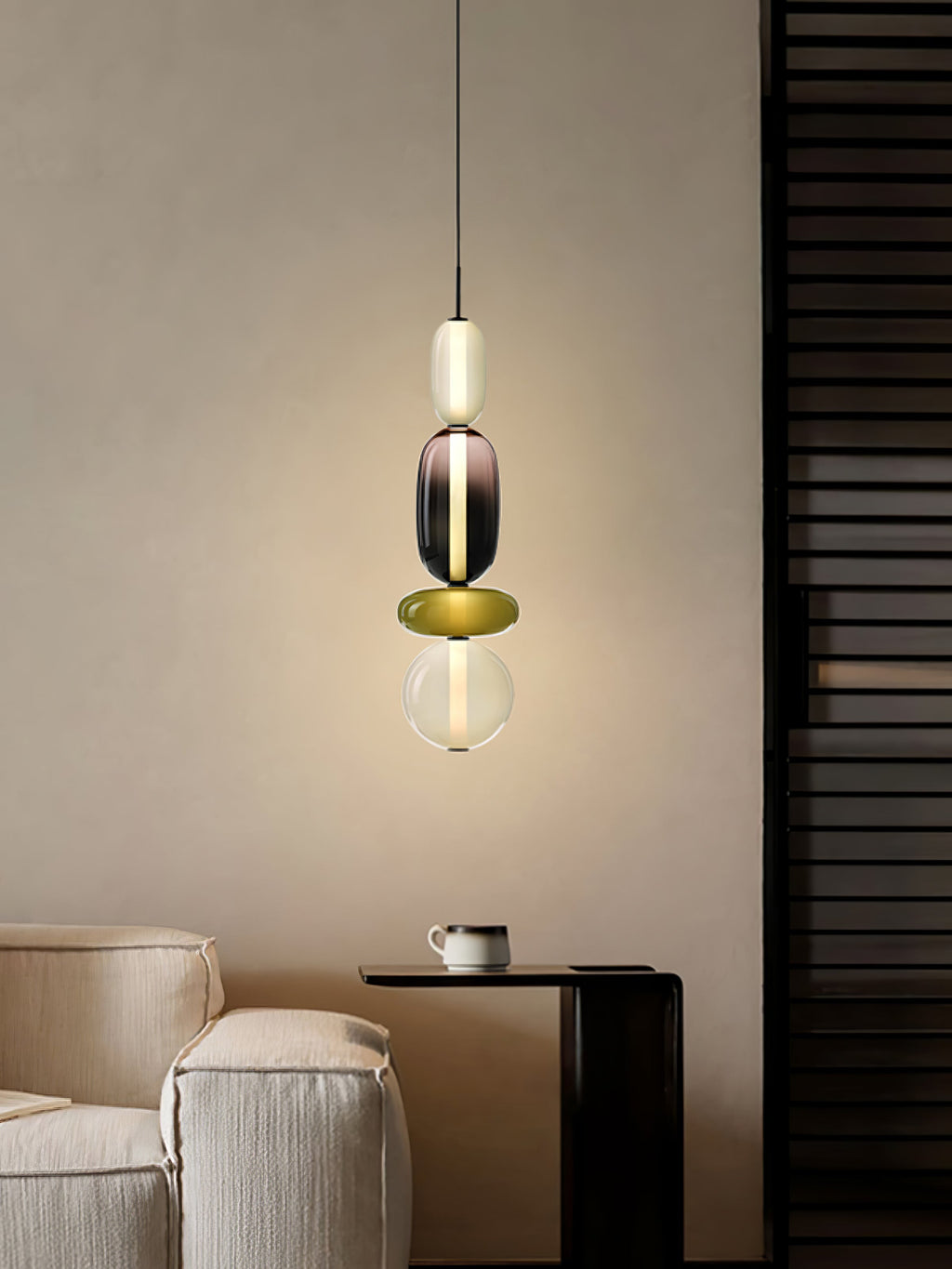 Hresalia Glass Pendant Light-Moonnatur
