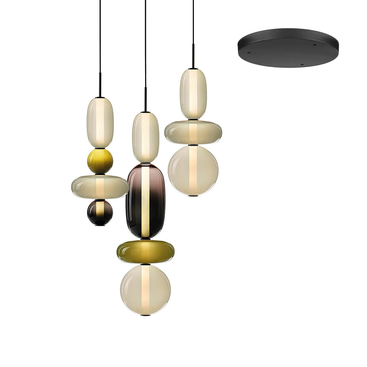 Hresalia Glass Pendant Light-Moonnatur