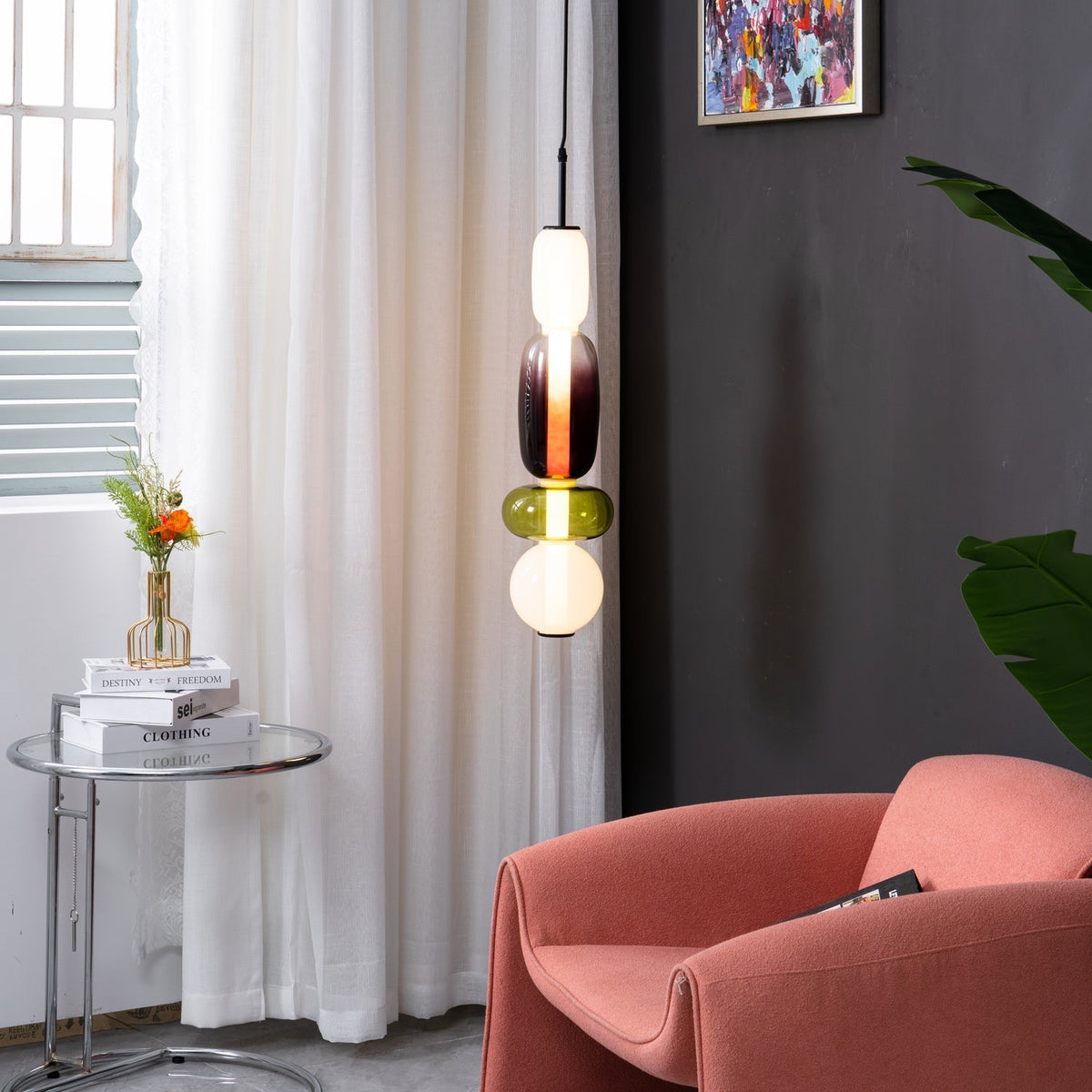 Celynena Glass Pendant Light-Moonnatur