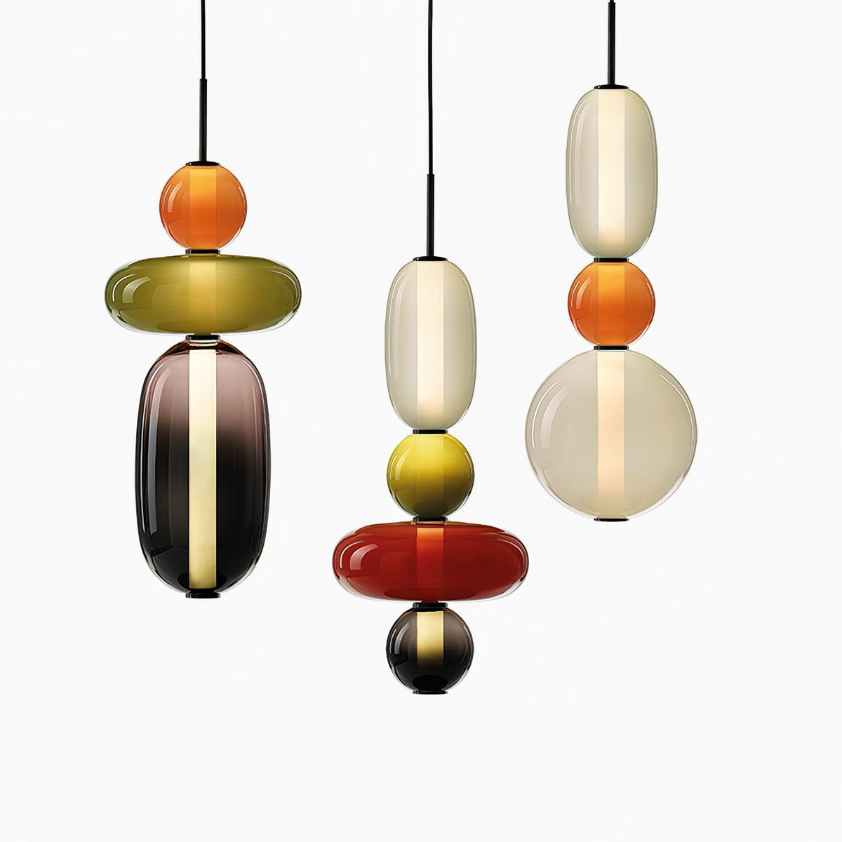 Hresalia Glass Pendant Light-Moonnatur