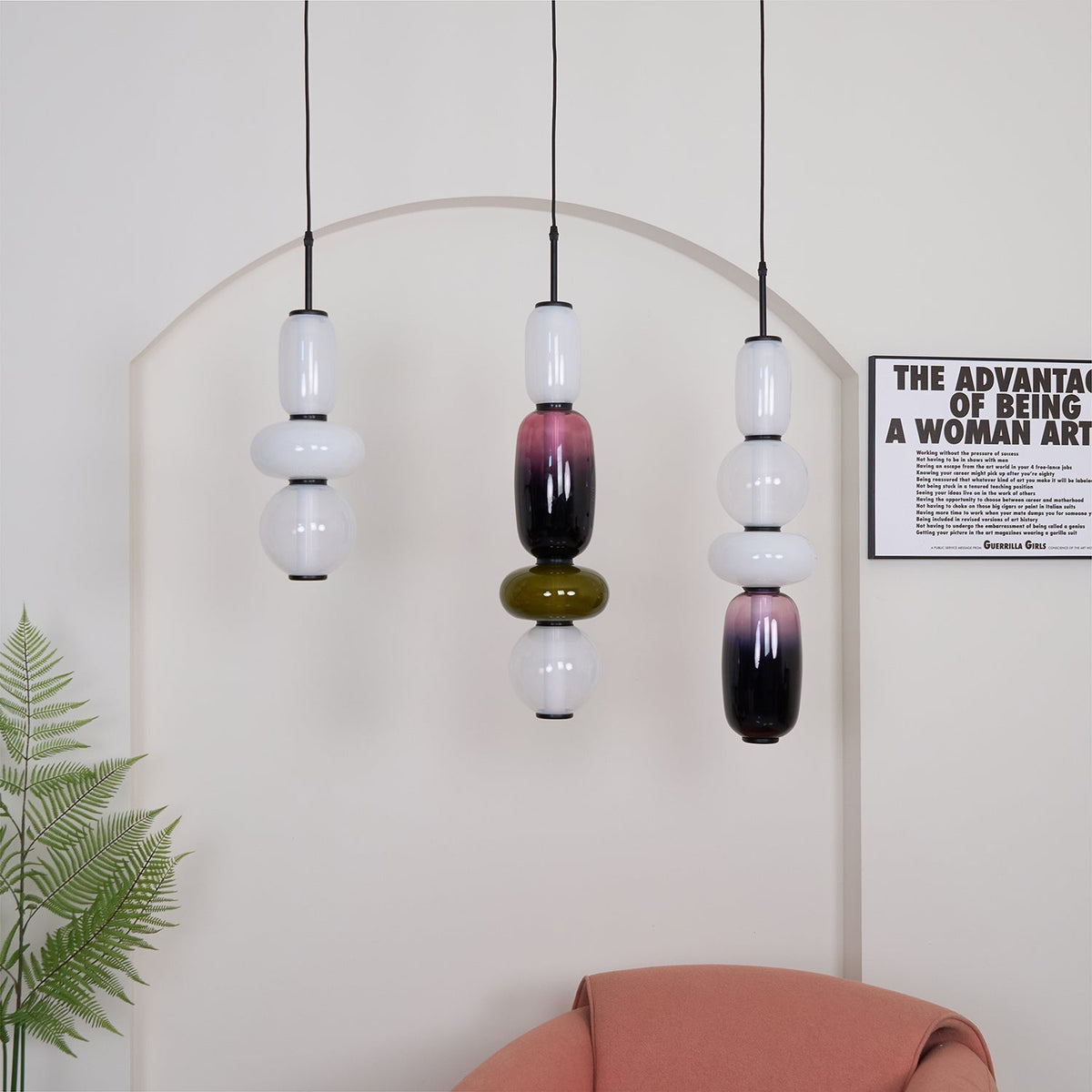 Celynena Glass Pendant Light-Moonnatur