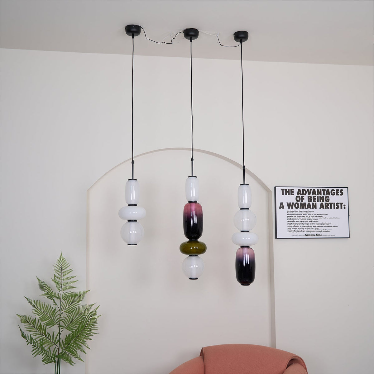 Celynena Glass Pendant Light-Moonnatur