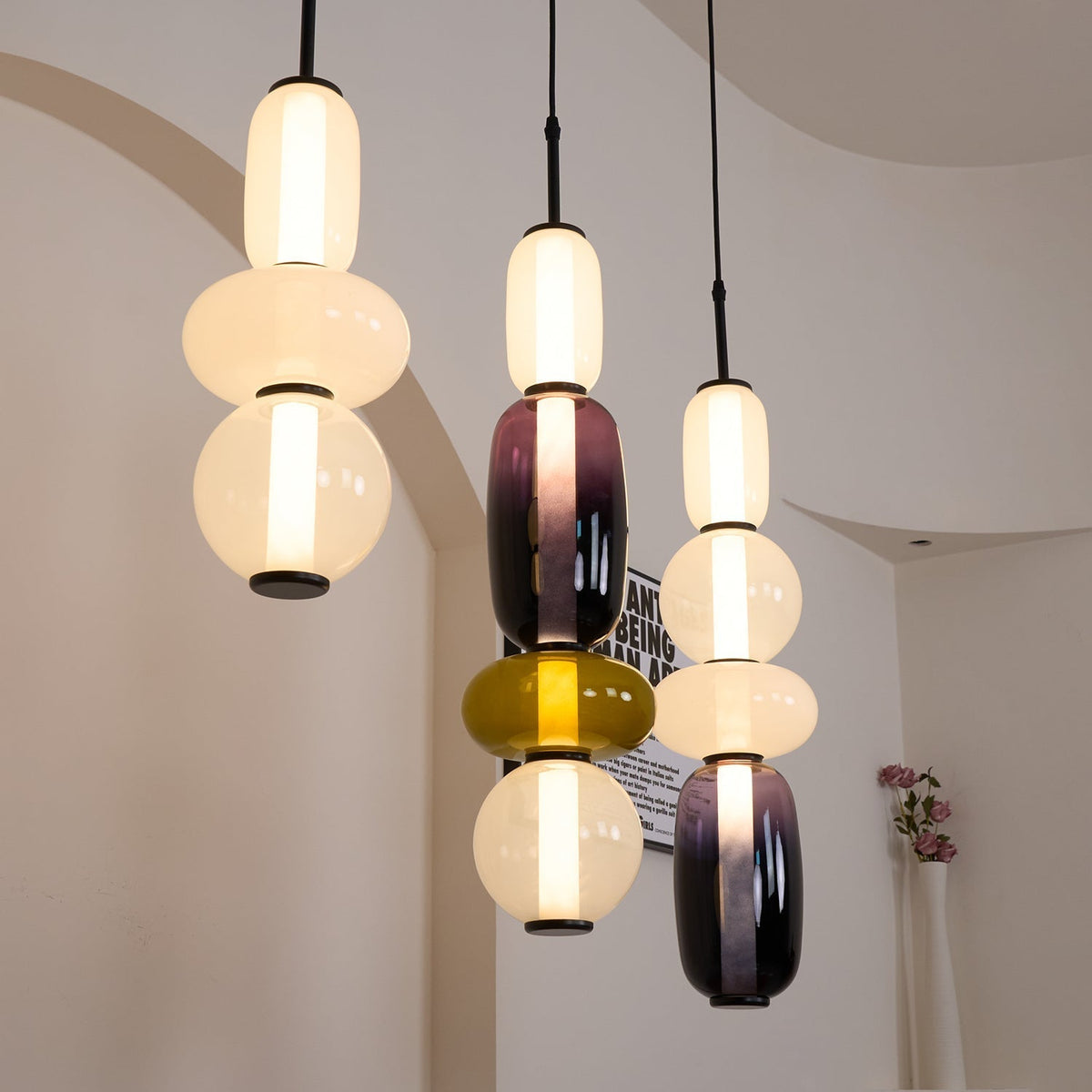 Celynena Glass Pendant Light-Moonnatur