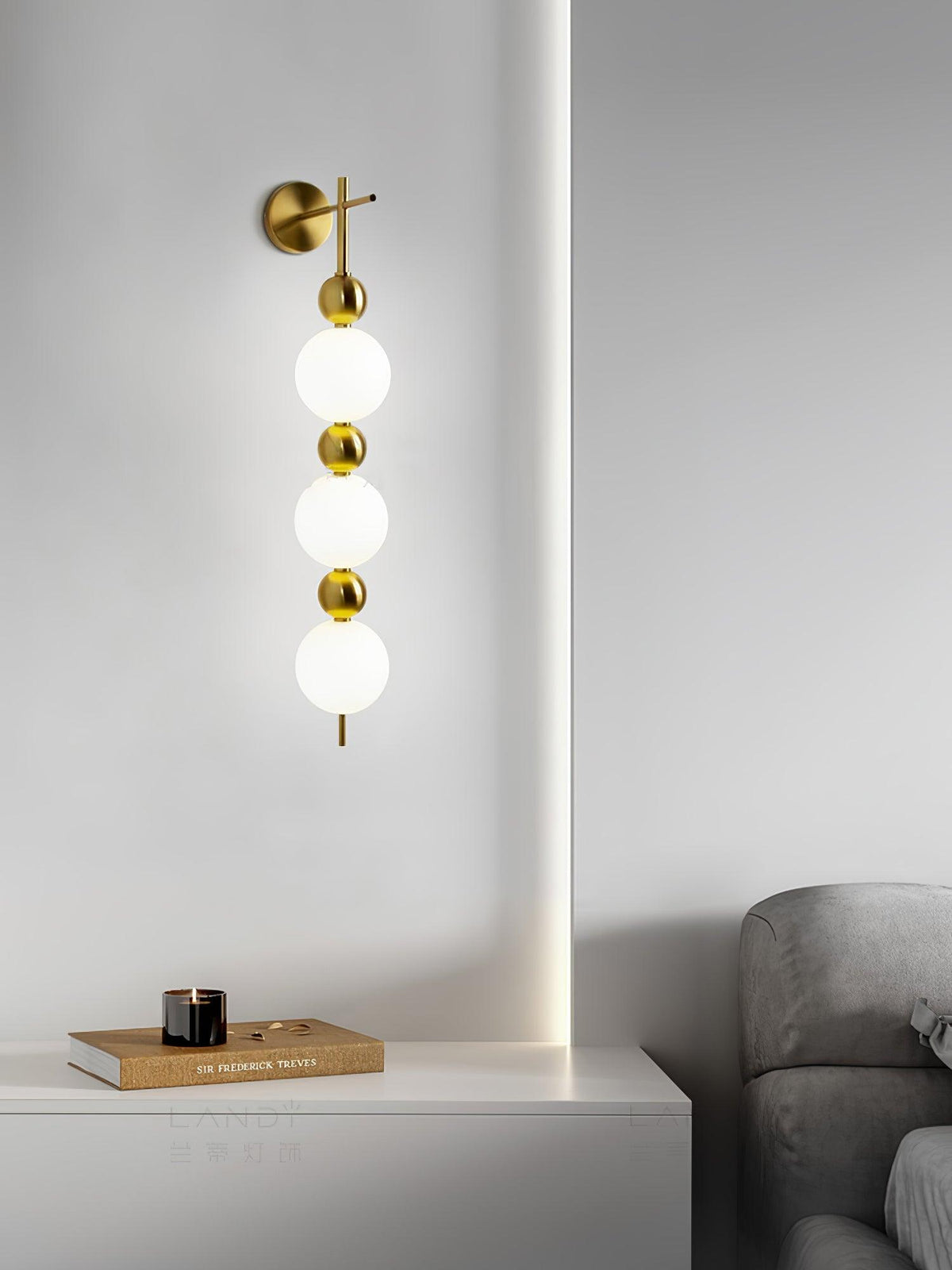 Kestenna Acrylic Wall Light-Moonnatur