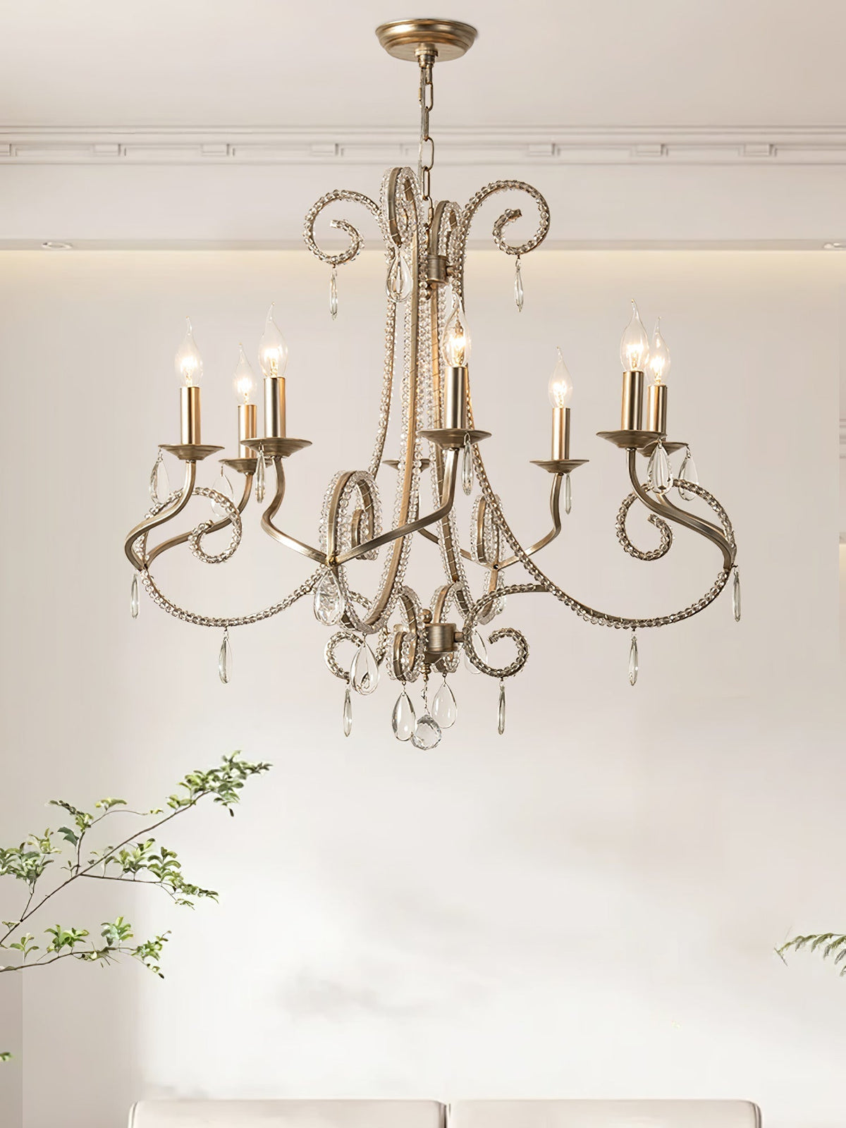 Adairis Crystal Chandelier-Moonnatur