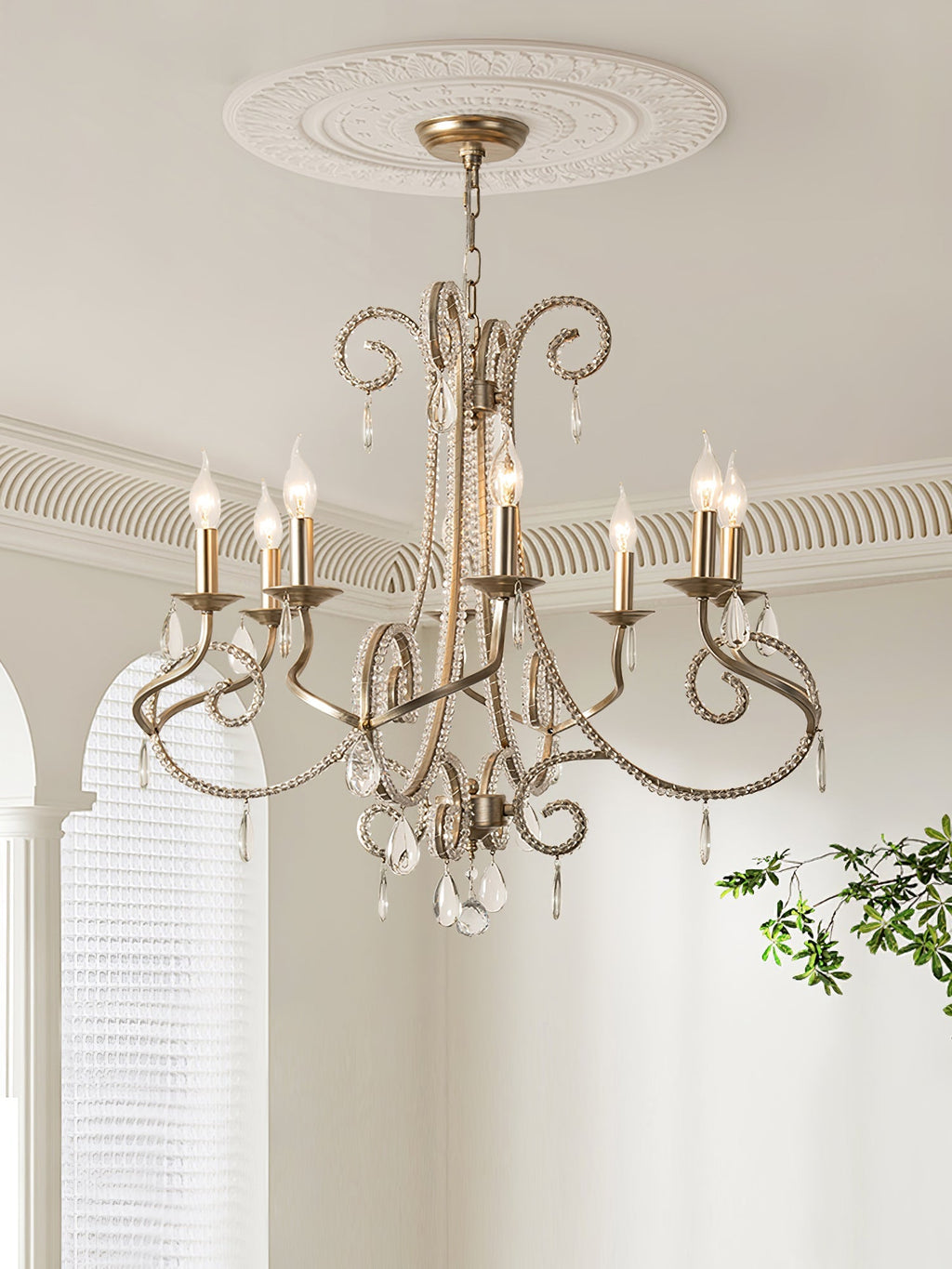 Adairis Crystal Chandelier-Moonnatur
