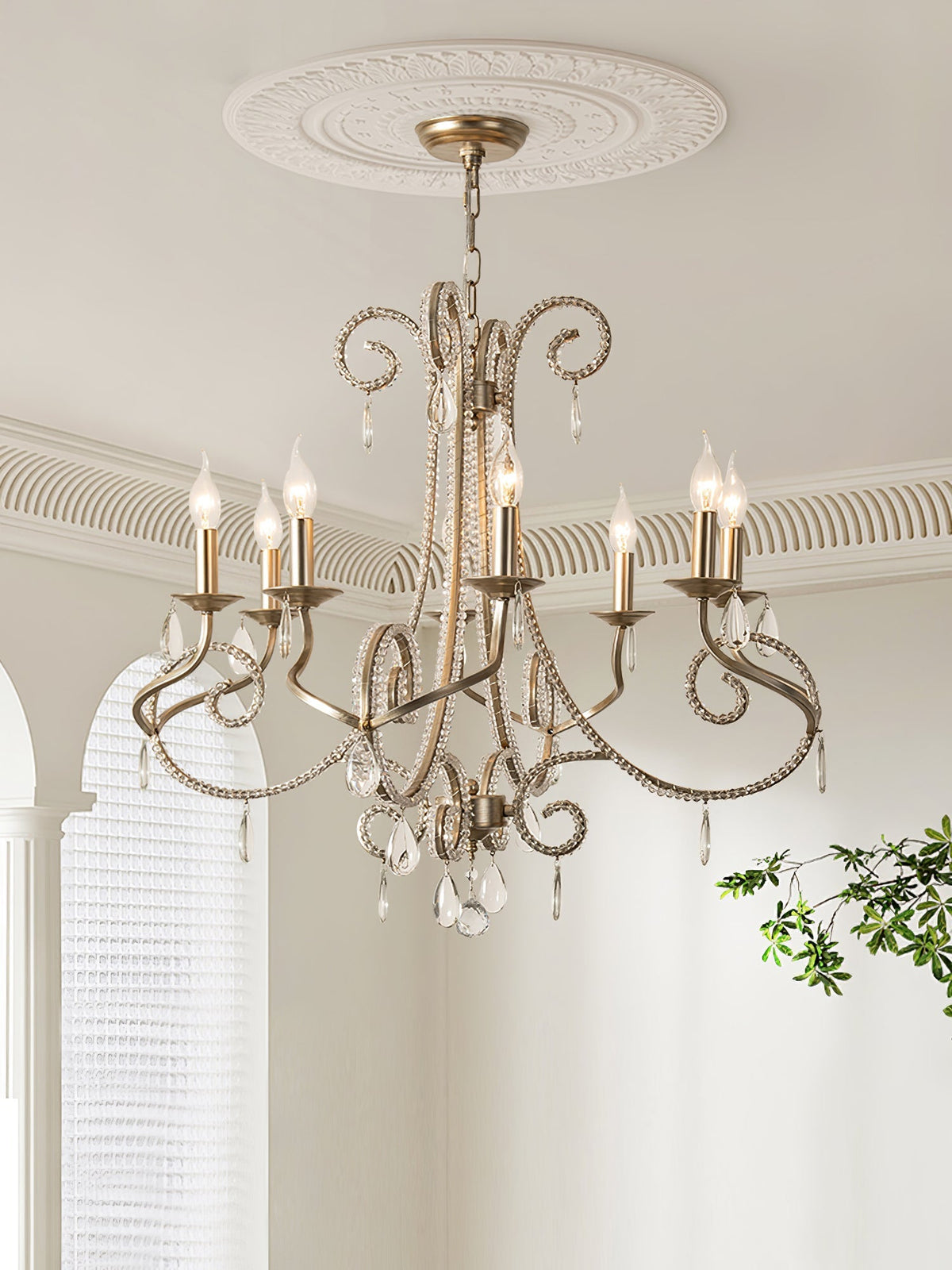 Adairis Crystal Chandelier-Moonnatur