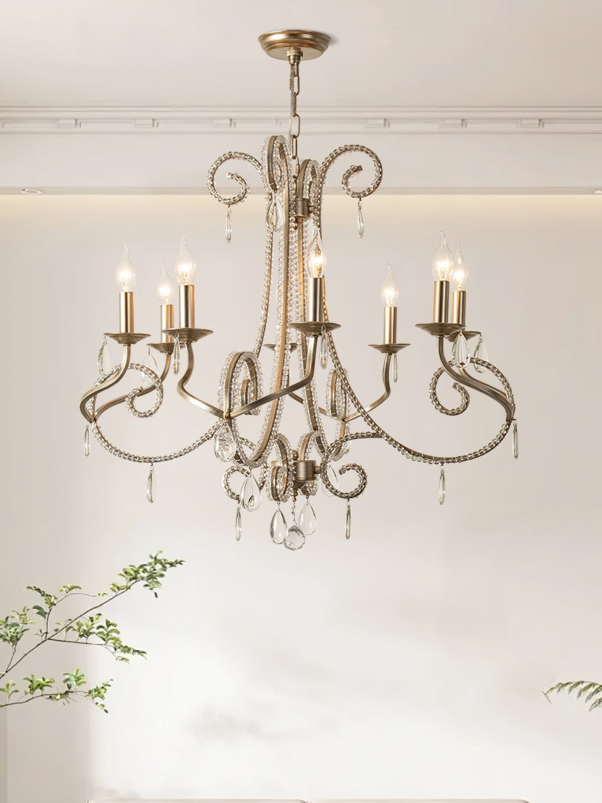 Adairis Crystal Chandelier-Moonnatur