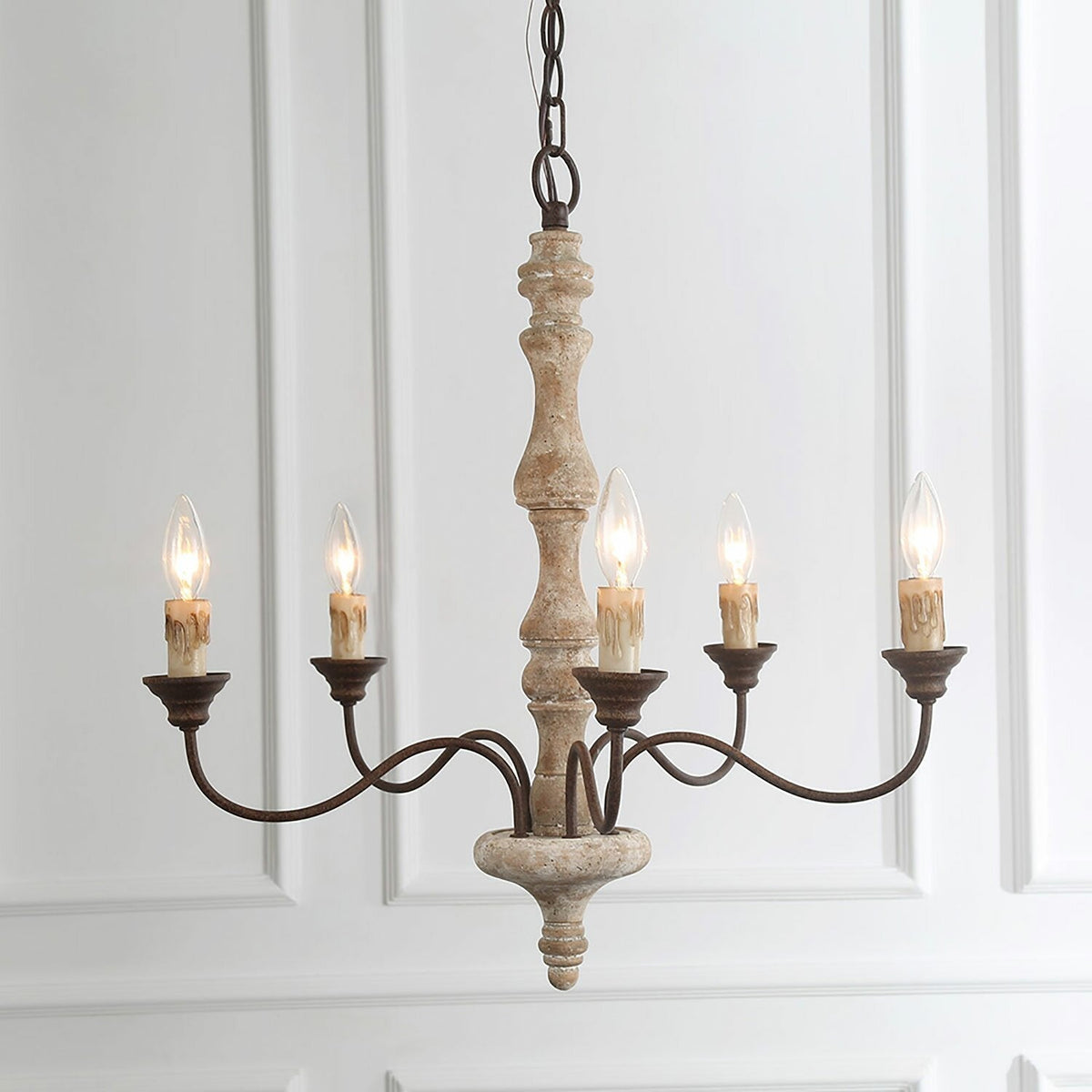 Maelaria Wood Chandelier-Moonnatur