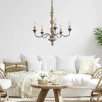 Maelaria Wood Chandelier-Moonnatur