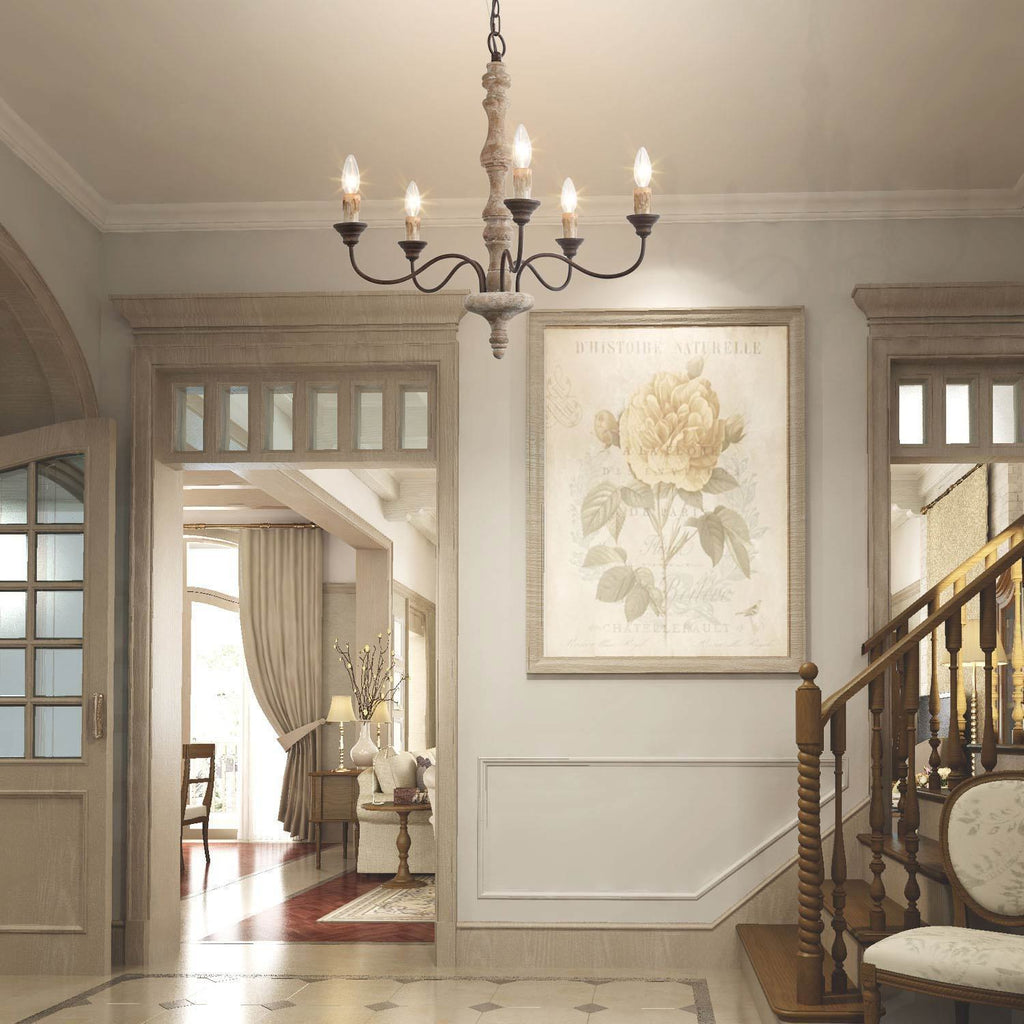 Maelaria Wood Chandelier-Moonnatur
