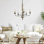 Maelaria Wood Chandelier-Moonnatur