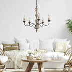 Maelaria Wood Chandelier-Moonnatur