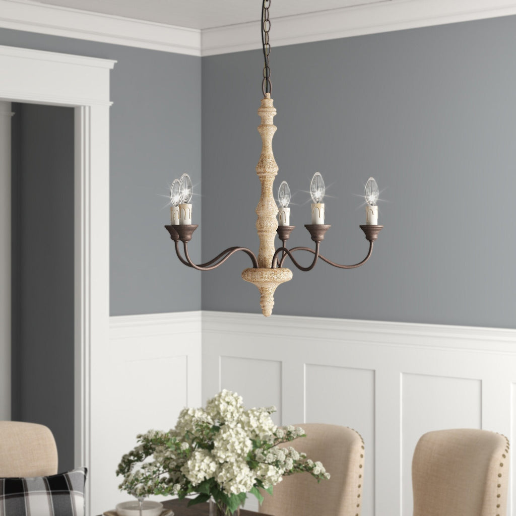 Maelaria Wood Chandelier-Moonnatur