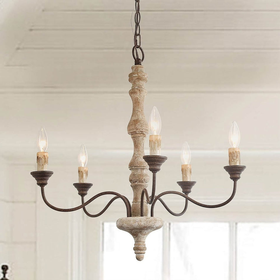 Maelaria Wood Chandelier-Moonnatur