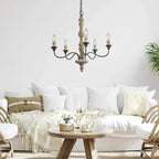 Maelaria Wood Chandelier-Moonnatur
